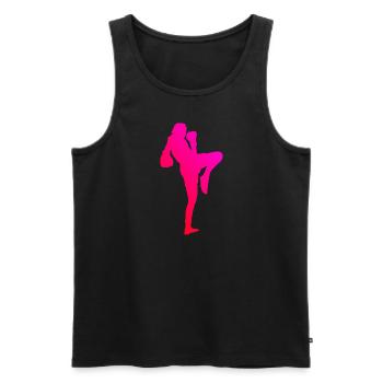 Thai Boxing Women Thai Boxing Muay Thai Thai Boxing - Men's Premium Organic Tank Top - black - Front - Michal (187cm)
