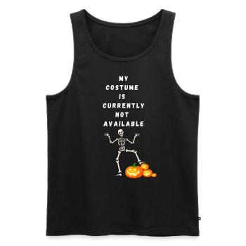 Skelett - My Costume is currently not available - Männer Premium Bio Tank Top - Schwarz - Vorne - AI Model Male 178 light (178cm)