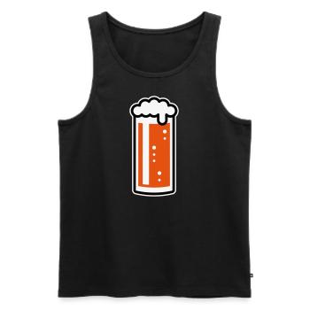 German Altbier Glass (Beer / Ale / 3C) - Men's Premium Organic Tank Top - black - Front - AI Model Male 178 light (178cm)