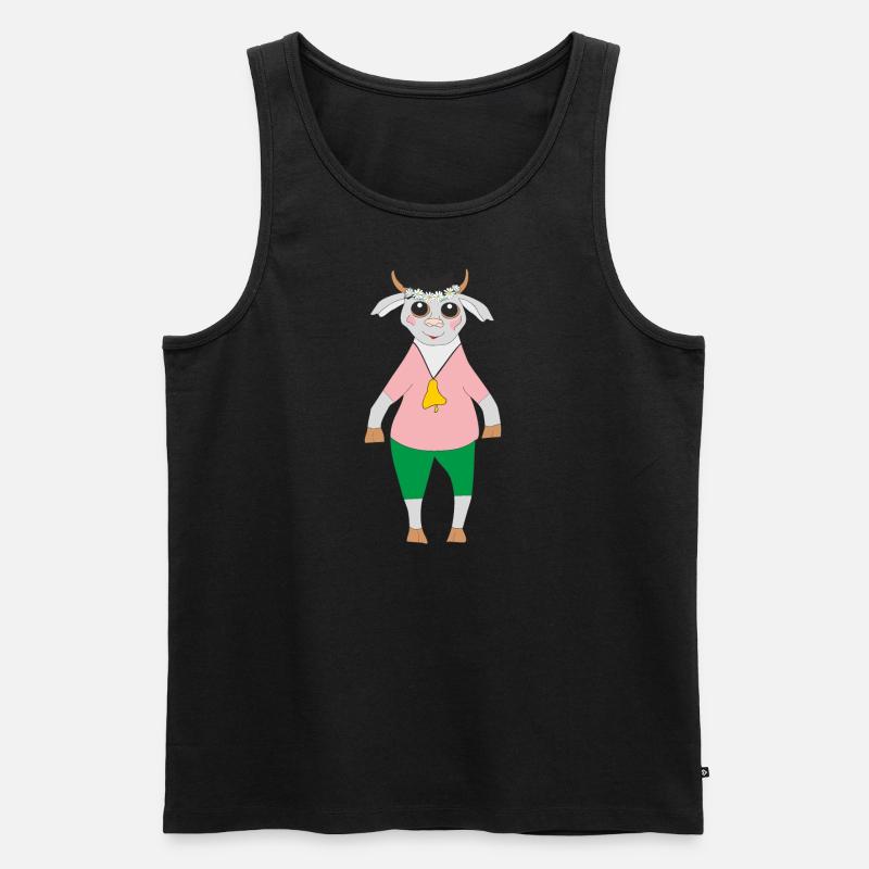 Ziege - Männer Premium Bio Tank Top - Schwarz