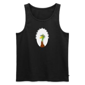 ENTELLIGENT - Männer Premium Bio Tank Top - Schwarz - Vorne - Michal (187cm)