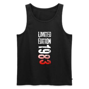 LIMITED EDITION 1983 - Débardeur bio Premium Homme - noir - Devant - Michal (187cm)