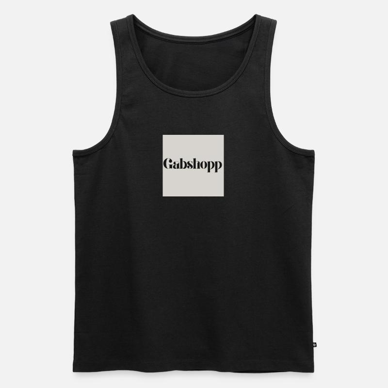 logo - Men's Premium Organic Tank Top - black