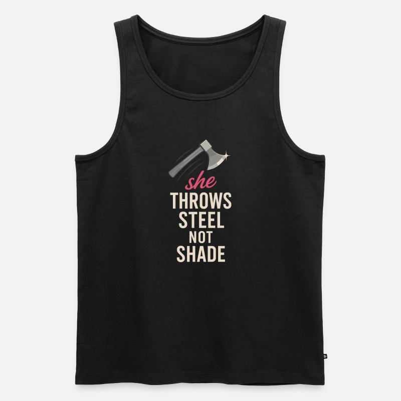 Frauen Axtwerfen Geschenk I Steckäxte - Männer Premium Bio Tank Top - Schwarz