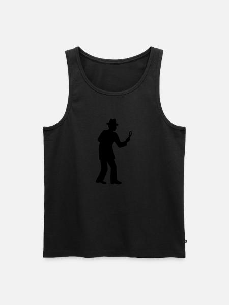 Detective - Men's Premium Organic Tank Top - black