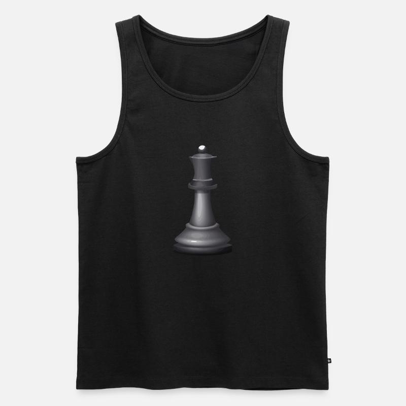 Maître d’échecs Joueur d’échecs Pièce d’échecs - Débardeur bio Premium Homme - noir