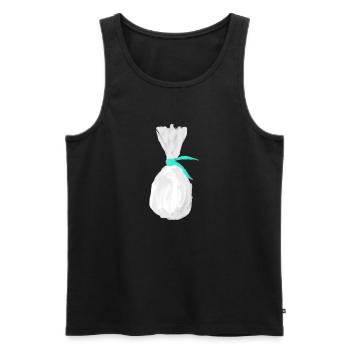 EIN HUHN - Männer Premium Bio Tank Top - Schwarz - Vorne - AI Model Male 178 light (178cm)