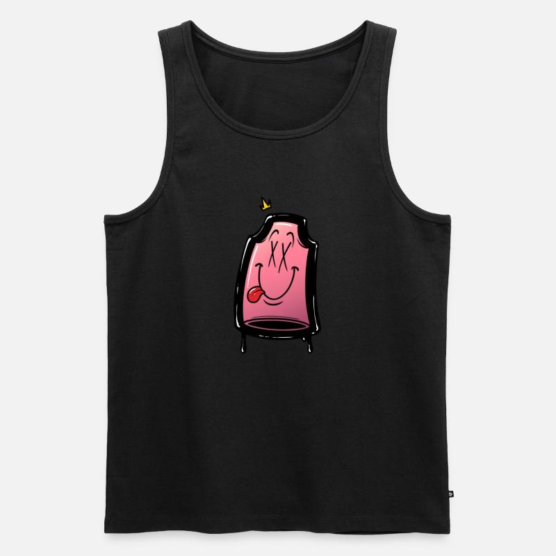 Graffiti-Ventil - Männer Premium Bio Tank Top - Schwarz