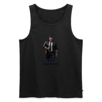 Ärmel hochkrempeln - machen - Männer Premium Bio Tank Top - Schwarz - Vorne - Michal (187cm)