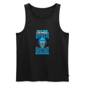 Diver has anger issues and serious dislike for - Männer Premium Bio Tank Top - Schwarz - Vorne - Michal (187cm)