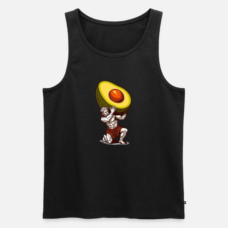 Statue des Rechtsanwalts - Männer Premium Bio Tank Top - Schwarz