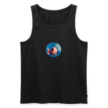 Seltsame Form in einem Aquarium - Männer Premium Bio Tank Top - Schwarz - Vorne - AI Model Male 178 light (178cm)
