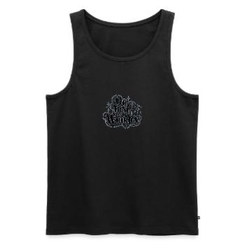 Du bist ein Wunder - Männer Premium Bio Tank Top - Schwarz - Vorne - AI Model Male 178 light (178cm)