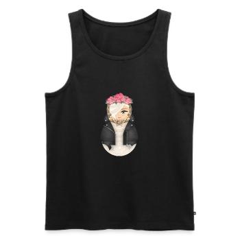 Matryoshka Rosa - Men's Premium Organic Tank Top - black - Front - AI Model Male 178 light (178cm)