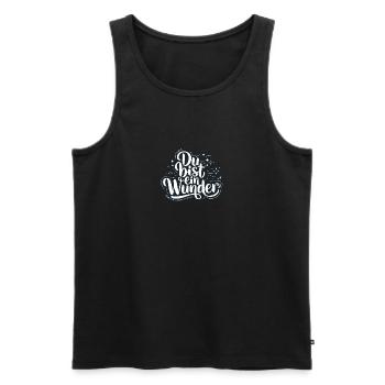 You're a miracle - Men's Premium Organic Tank Top - black - Front - AI Model Male 178 light (178cm)