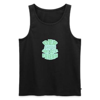 Feiern Andon - Männer Premium Bio Tank Top - Schwarz - Vorne - Michal (187cm)
