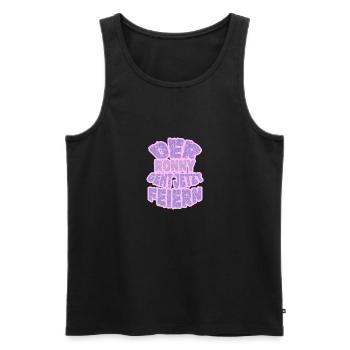 Party Ronny - Männer Premium Bio Tank Top - Schwarz - Vorne - Michal (187cm)