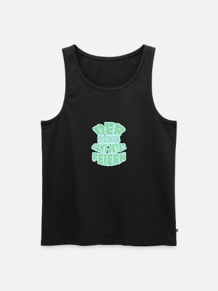 Feiern Denis - Männer Premium Bio Tank Top - Schwarz