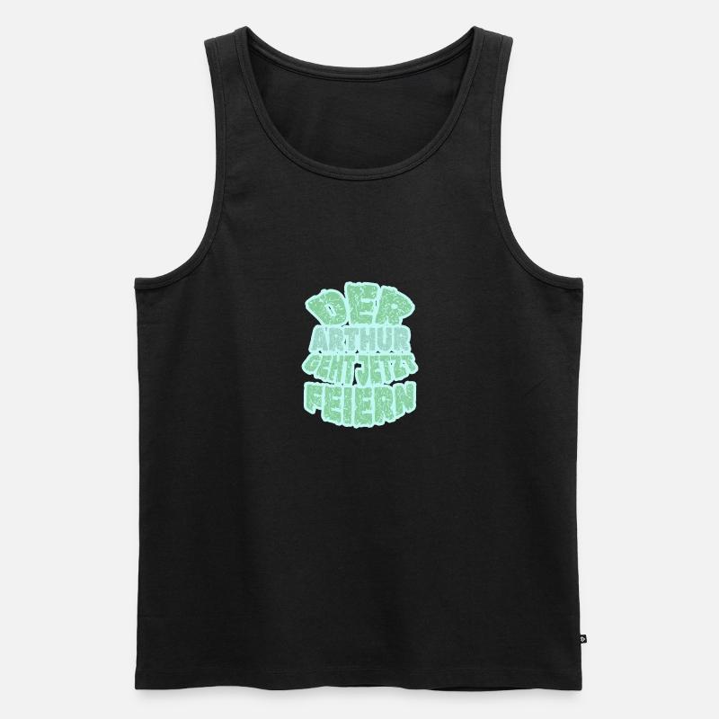 Vorname Arthur - Männer Premium Bio Tank Top - Schwarz