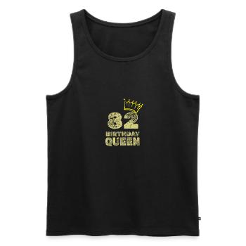 Geburtstag 82 - Männer Premium Bio Tank Top - Schwarz - Vorne - AI Model Male 178 light (178cm)