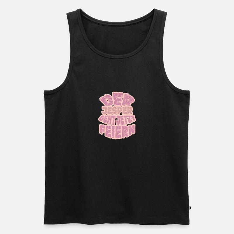 Jesper - Männer Premium Bio Tank Top - Schwarz