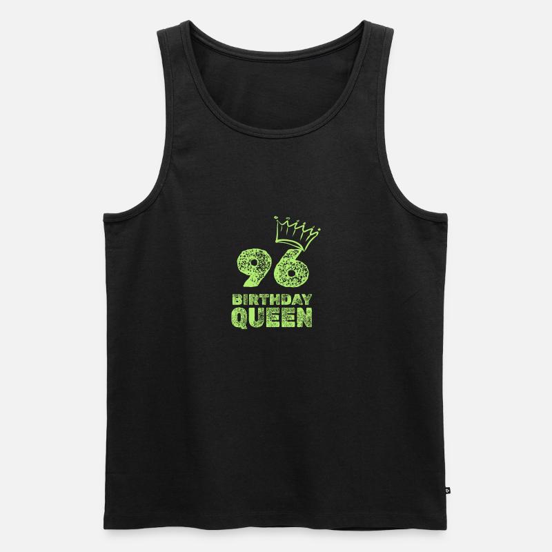 96 - Männer Premium Bio Tank Top - Schwarz