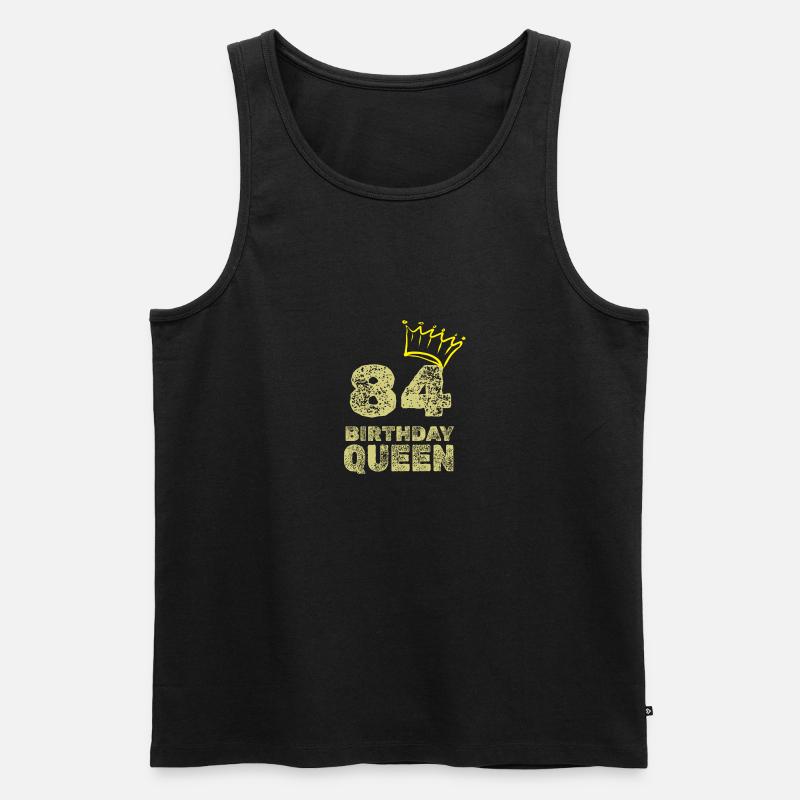 Alter 84 - Männer Premium Bio Tank Top - Schwarz
