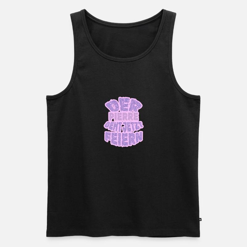 Pierre Pierre - Männer Premium Bio Tank Top - Schwarz