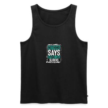 Nichts sagt so viel über den Frühling aus wie Sliders Fun Vibes - Männer Premium Bio Tank Top - Schwarz - Vorne - AI Model Male 178 light (178cm)