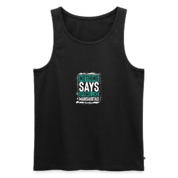 Nichts sagt Frühling wie Margaritas Hemd für - Männer Premium Bio Tank Top - Schwarz - Vorne - AI Model Male 178 light (178cm)