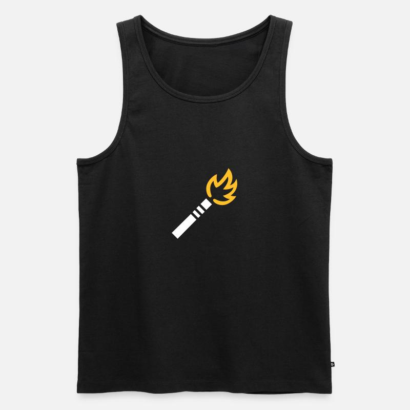 Pyrotechnik - Männer Premium Bio Tank Top - Schwarz