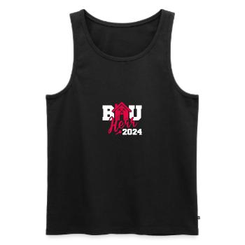 Bauherr 2024 Baustelle Hausbau Eigenheim Bau - Männer Premium Bio Tank Top - Schwarz - Vorne - AI Model Male 178 light (178cm)