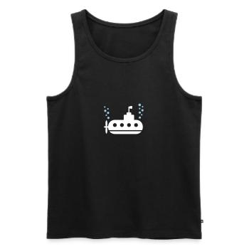 U-Boot - Männer Premium Bio Tank Top - Schwarz - Vorne - AI Model Male 178 light (178cm)