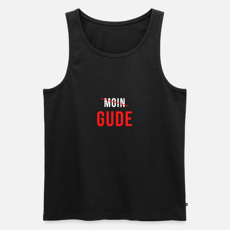 Moin Gude - Männer Premium Bio Tank Top - Schwarz