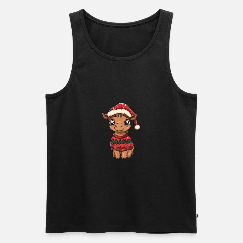 Kamel Weihnachten Comic - Männer Premium Bio Tank Top - undefined