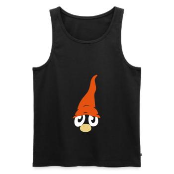 Wichtel Zwerg lustig süß Märchen Geschenk Vector - Männer Premium Bio Tank Top - Schwarz - Vorne - AI Model Male 178 light (178cm)