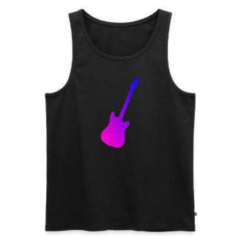 Guitariste Guitariste Hommes Guitariste Femmes - Débardeur bio Premium Homme - noir - Devant - Michal (187cm)