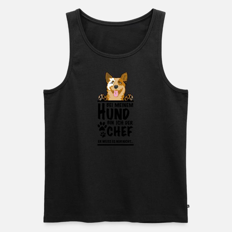 Chef Cattle - Männer Premium Bio Tank Top - Schwarz
