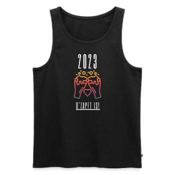 2023 München Bierfest - Männer Premium Bio Tank Top - Schwarz - Vorne - Michal (187cm)