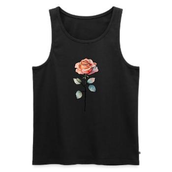 Rose - Débardeur bio Premium Homme - noir - Devant - Michal (187cm)