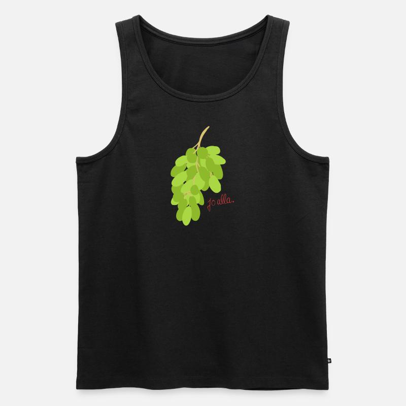 Pfälzer Traube - Männer Premium Bio Tank Top - Schwarz