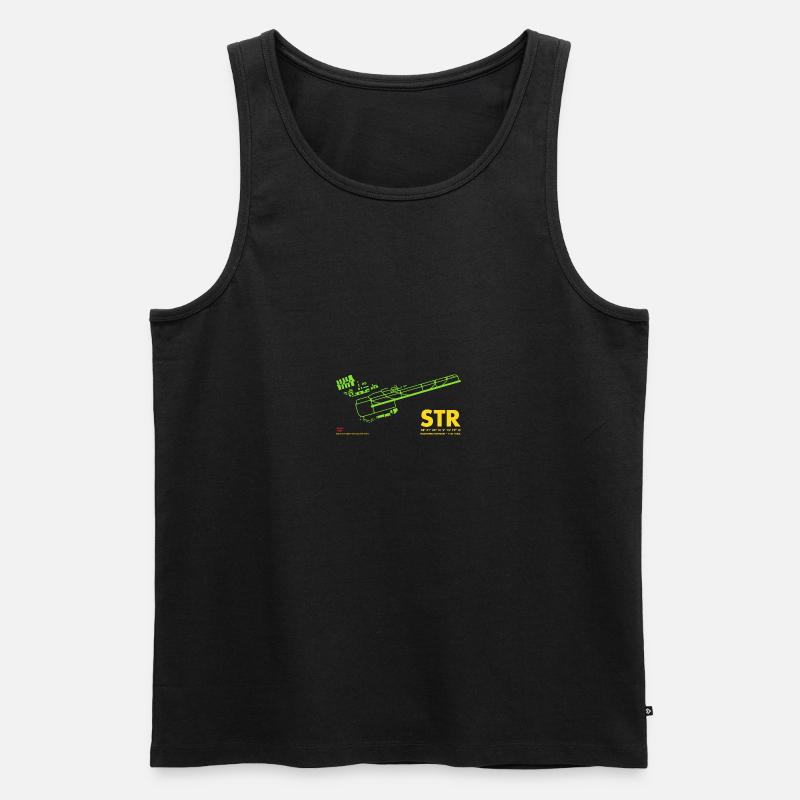 STR stuttgart gg - Männer Premium Bio Tank Top - Schwarz
