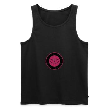 cercle de coeur de l'équipe de rêve - Débardeur bio Premium Homme - noir - Devant - AI Model Male 178 light (178cm)