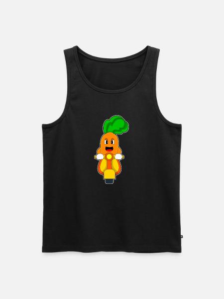 Carrot Scooter - Men's Premium Organic Tank Top - black