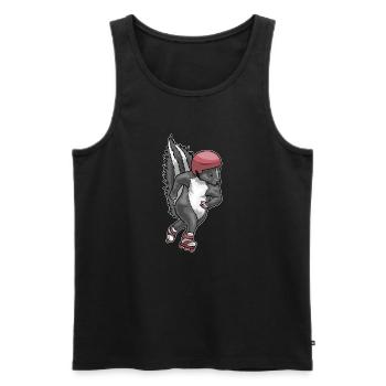 Stinktier Inline skating Inline skates - Männer Premium Bio Tank Top - Schwarz - Vorne - Michal (187cm)