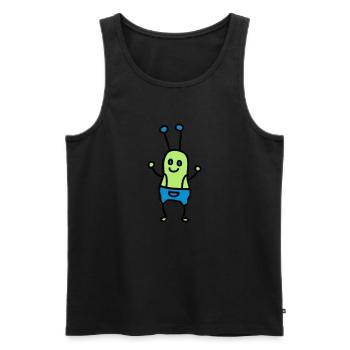 Doux insectes / Alien 3 - Débardeur bio Premium Homme - noir - Devant - Michal (187cm)
