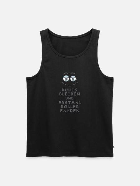 Roller fahren - Männer Premium Bio Tank Top - Schwarz