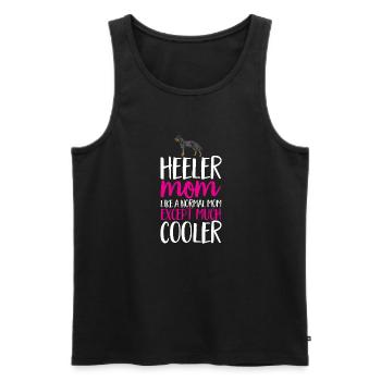 Australian Cattle Dog Red Blue Heeler - Men's Premium Organic Tank Top - black - Front - AI Model Male 178 light (178cm)