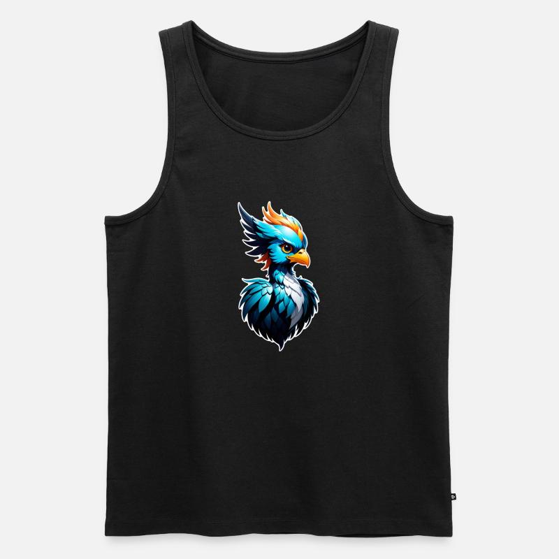 Phönix - Phönix - Feuervogel - Männer Premium Bio Tank Top - Schwarz