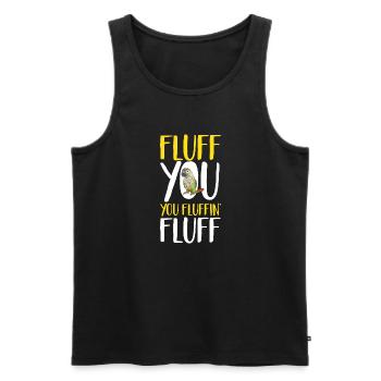 Molinasittich Papagei Vogel Sittich - Männer Premium Bio Tank Top - Schwarz - Vorne - Michal (187cm)